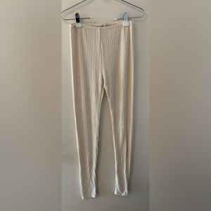 Cream Free People Always cozy leggings